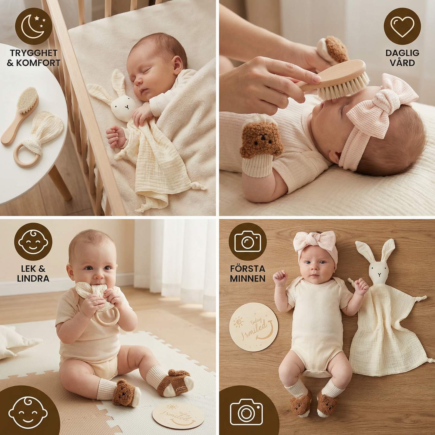 6-delat presentset för nyfödda – baby startpaket