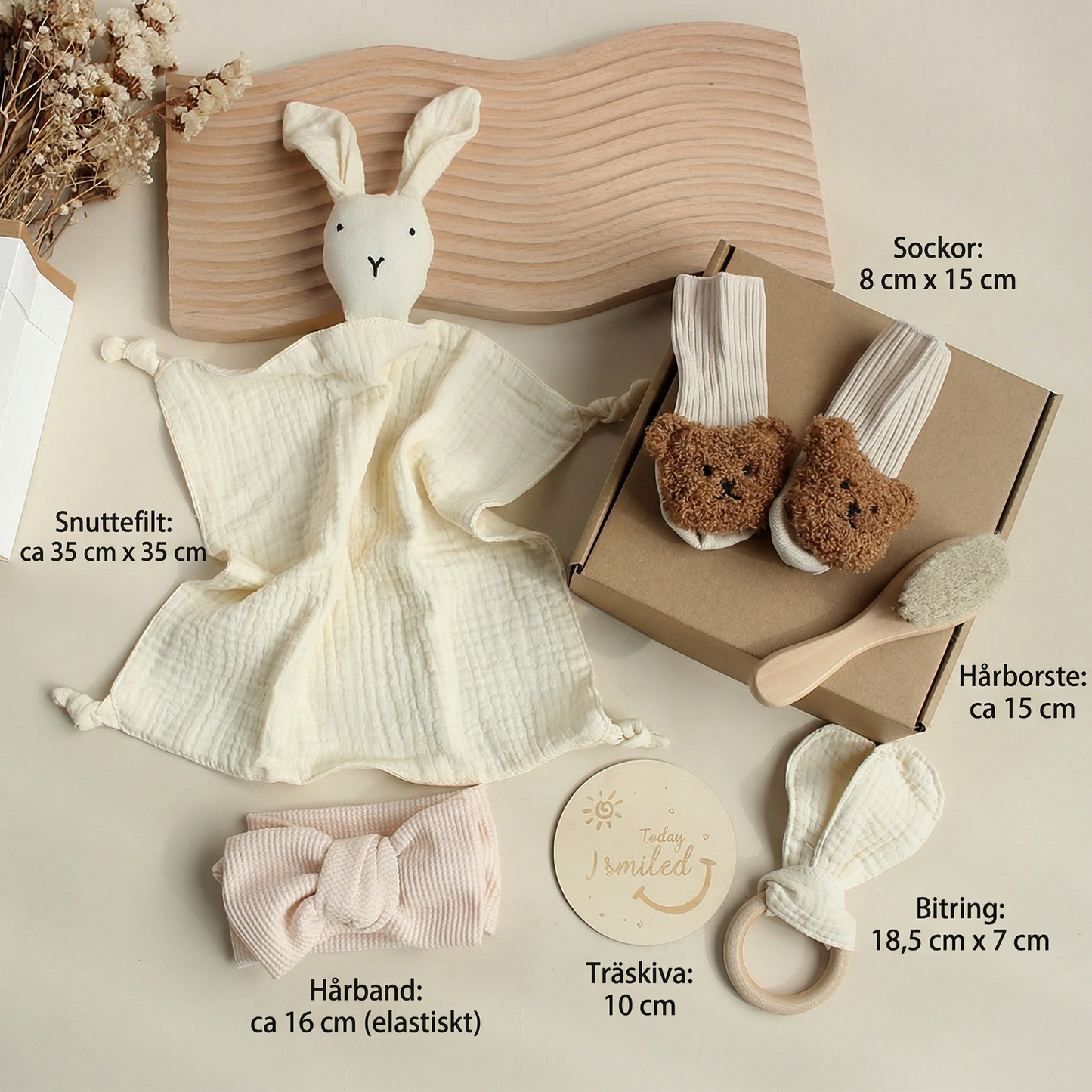 6-delat presentset för nyfödda – baby startpaket