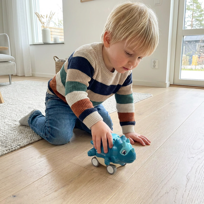 Press & Go Dinosauriebilar – Rullande Dinosaurieleksaker för Barn