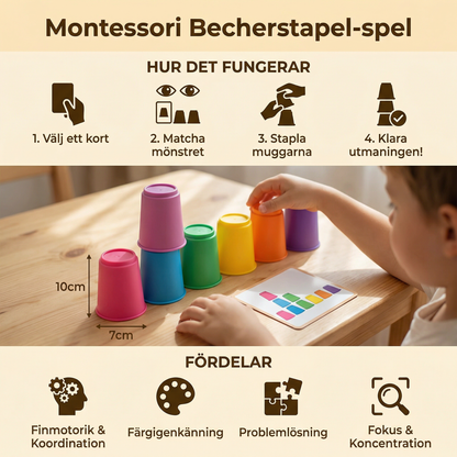 Montessori Stapelbägarspelet
