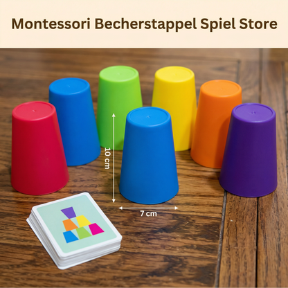 Montessori Stapelbägarspelet