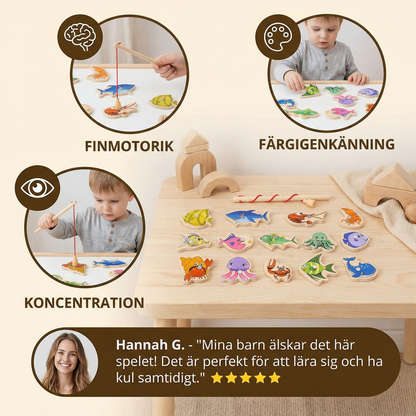Montessori Fiskespel för Barn