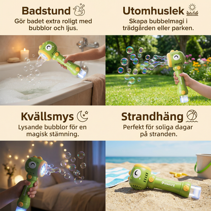 Lysande såpbubbelstav för barn – automatisk bubbelmaskin
