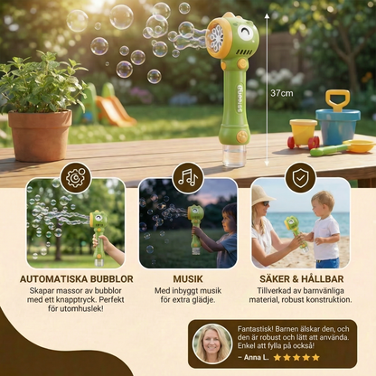 Lysande såpbubbelstav för barn – automatisk bubbelmaskin
