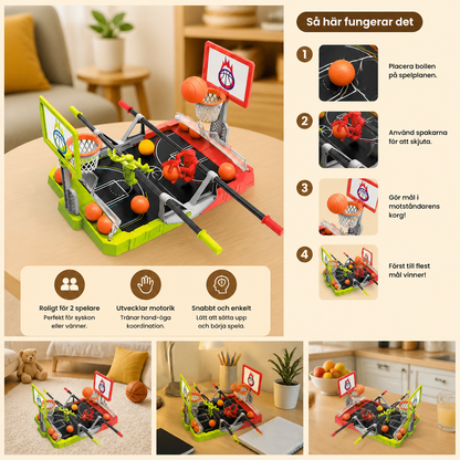 Mini-Basketball-Battlespel – Bordbasketutmaning för 2 Spelare