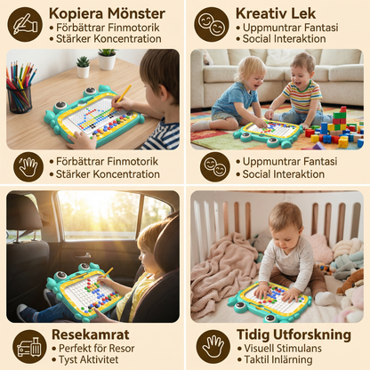 Montessori Magnetisk Ritplatta