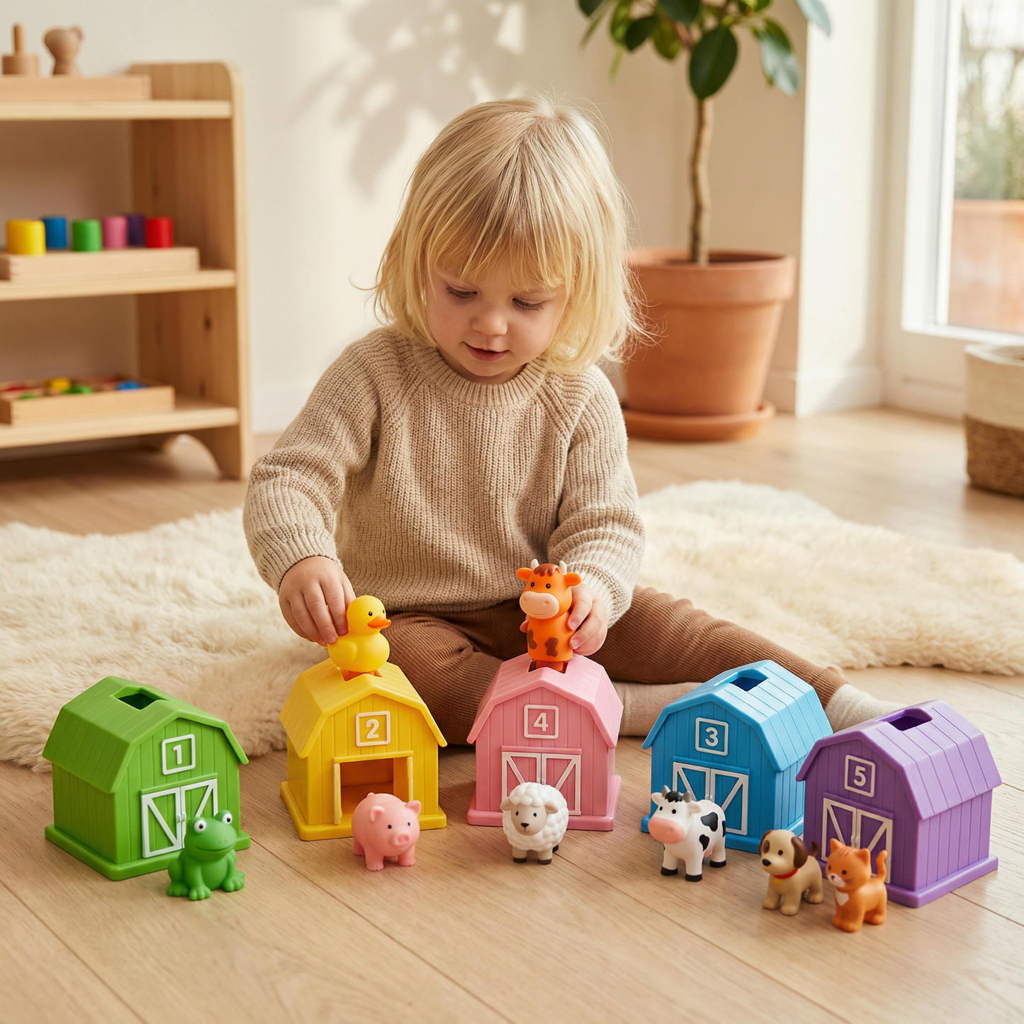 Montessori Kleuren & Getallen Boerderij