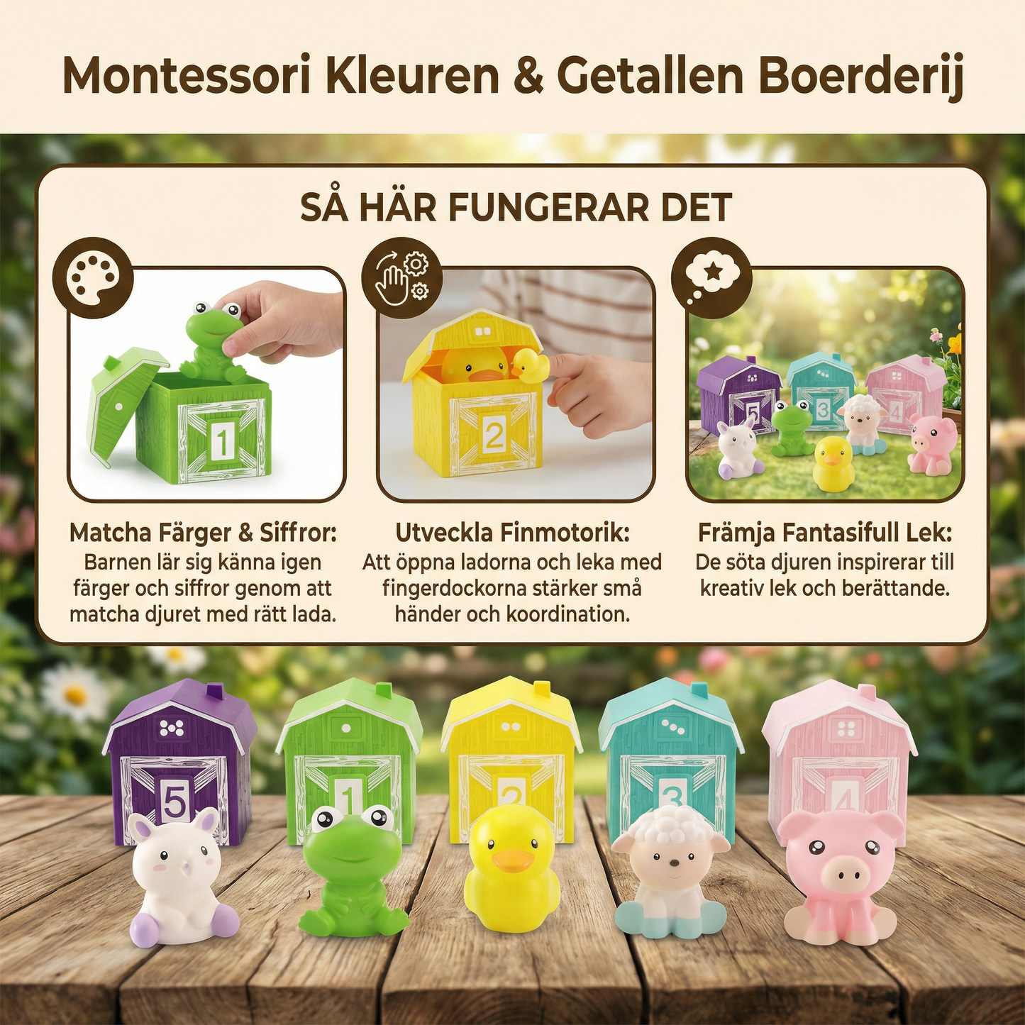 Montessori Kleuren & Getallen Boerderij