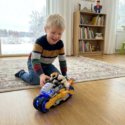 Förvandlingsbar Stuntmotorcykel Leksak För Barn Med 360 Graders Rotationsfunktion