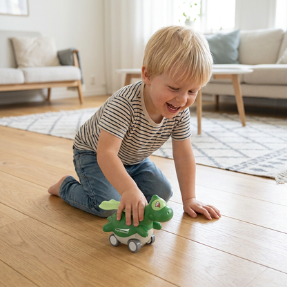 Press & Go Dinosauriebilar – Rullande Dinosaurieleksaker för Barn