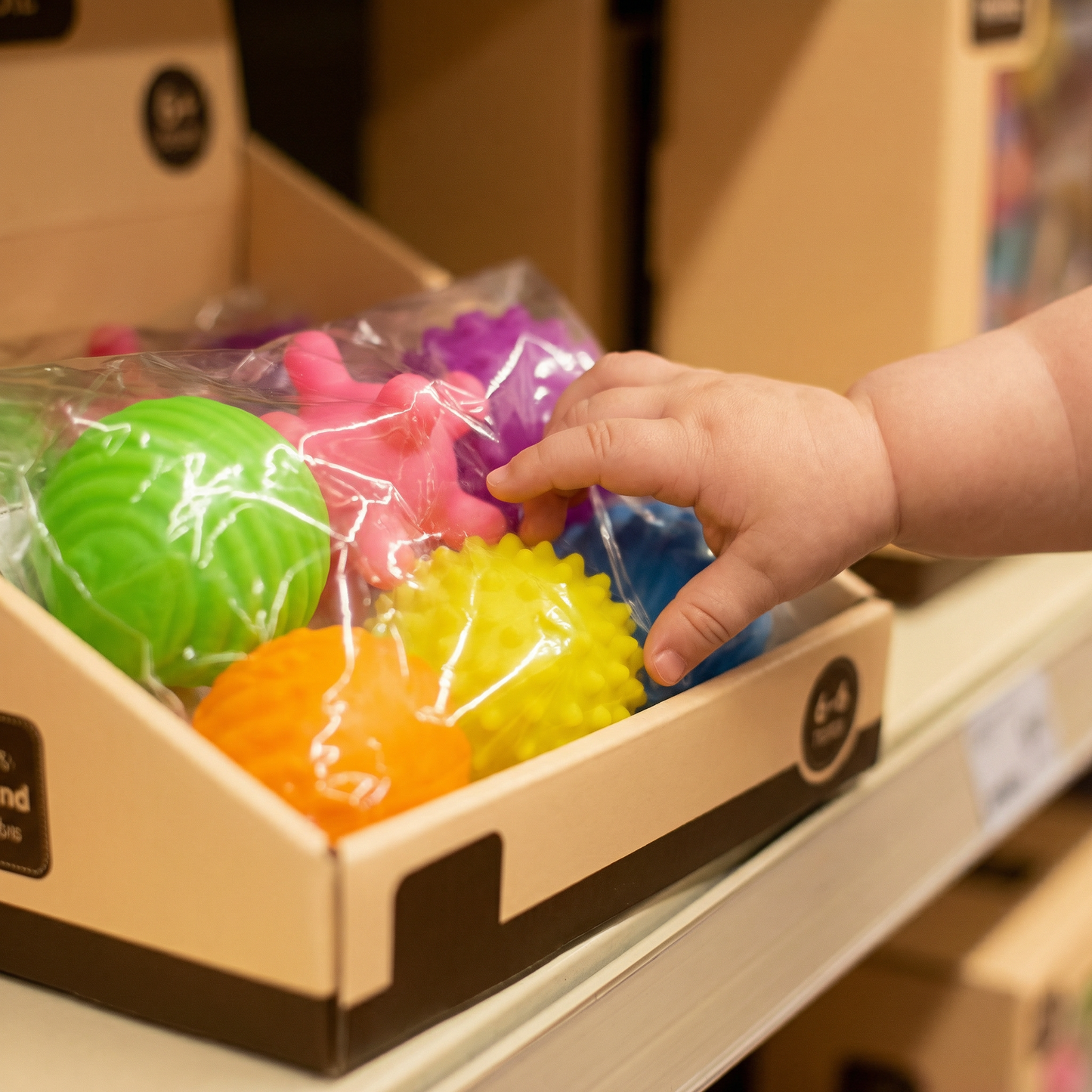 Baby Sensory Balls Set – Texturerad Touch & Feel Lek för Taktil Utveckling