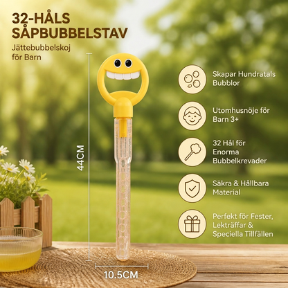 32-Håls Såpbubbelstav – Gigantisk Bubbelmaskin För Barn