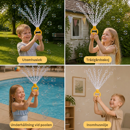 32-Håls Såpbubbelstav – Gigantisk Bubbelmaskin För Barn