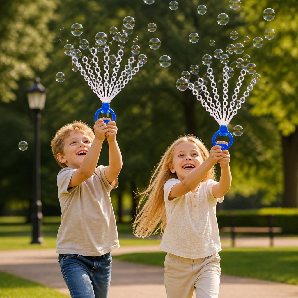 32-Håls Såpbubbelstav – Gigantisk Bubbelmaskin För Barn