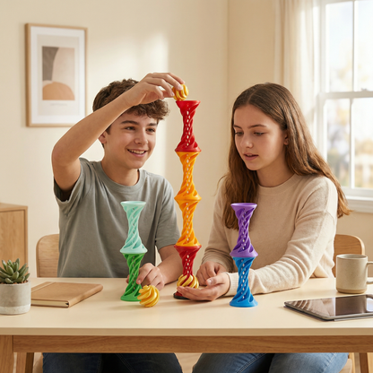 3D Spiral Fidget Toy – Rotationsbart Antistress Skrivbordsspel
