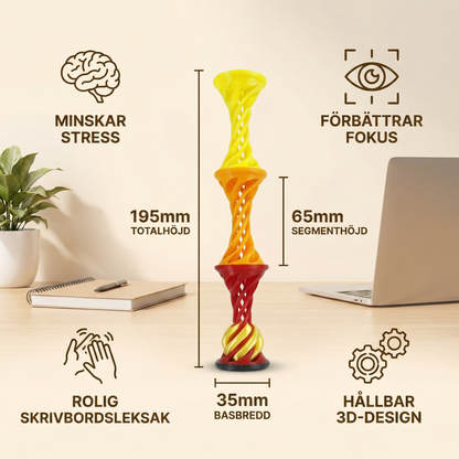 3D Spiral Fidget Toy – Rotationsbart Antistress Skrivbordsspel