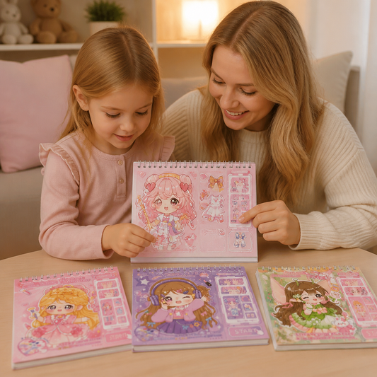 Prinsessornas Påklädningsbok Med Klistermärken