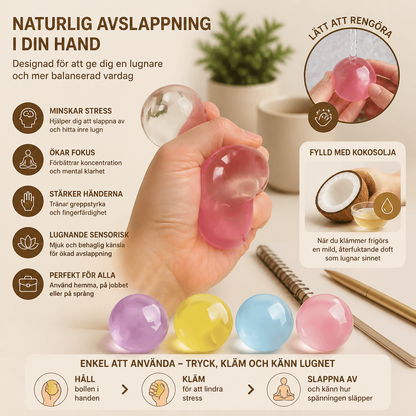 Stressboll med Kokosolja för Avslappning