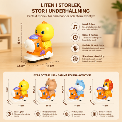 Interaktiv Gungleksak med Djur, Musik och Ljus