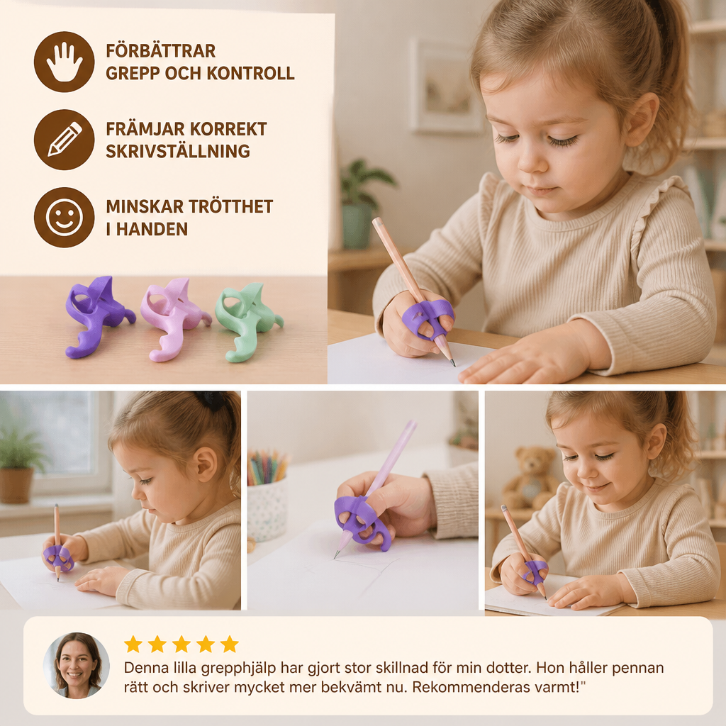 Ergonomiska Silikonhandtag För Pennor