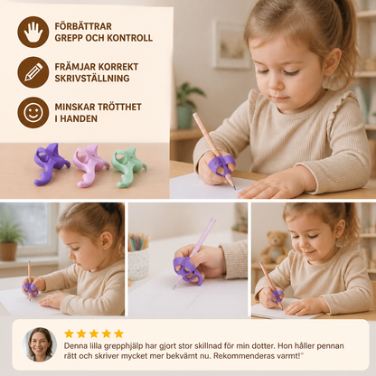 Ergonomiska Silikonhandtag För Pennor