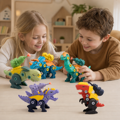DIY Bygg- och Förvandlingsleksak med Dinosaurieägg
