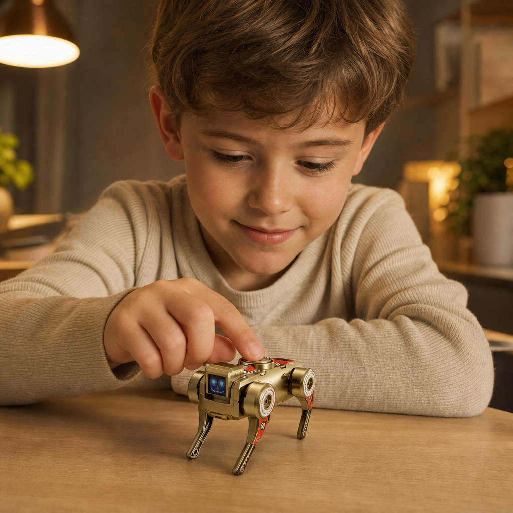 3-i-1 Mekanisk Robothund Fidget Spinner Leksak