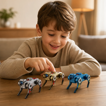 3-i-1 Mekanisk Robothund Fidget Spinner Leksak