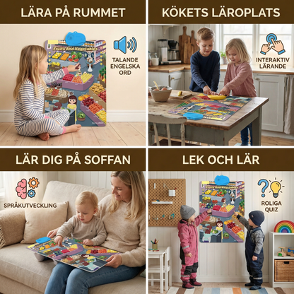 Talande engelsk lärotavla för barn