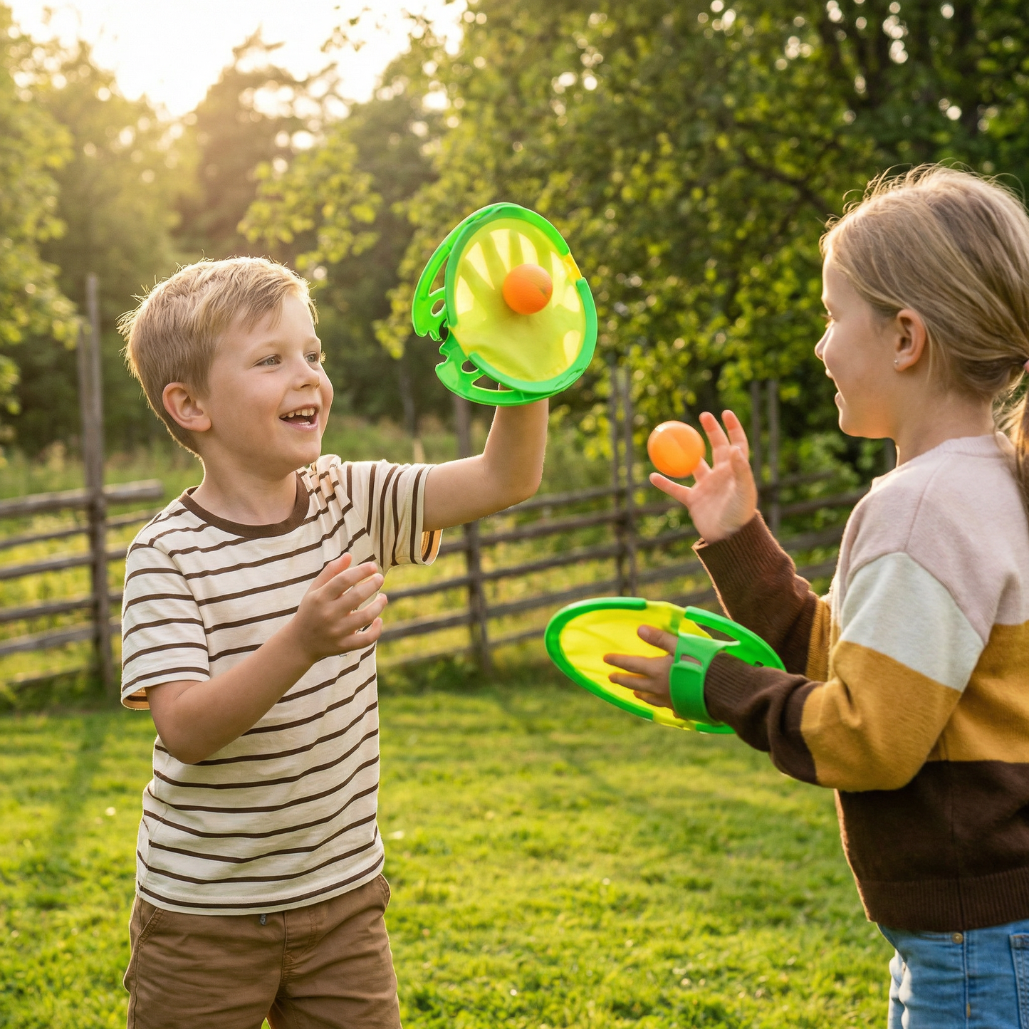Roligt fånga-bollen-spel