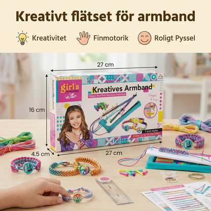 Kreativt flätset för armband
