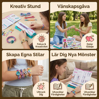 Kreativt flätset för armband