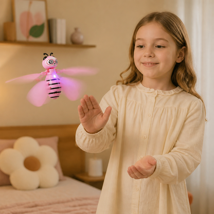 Handstyrd flygande bileksak med rörelsesensor och LED-ljus