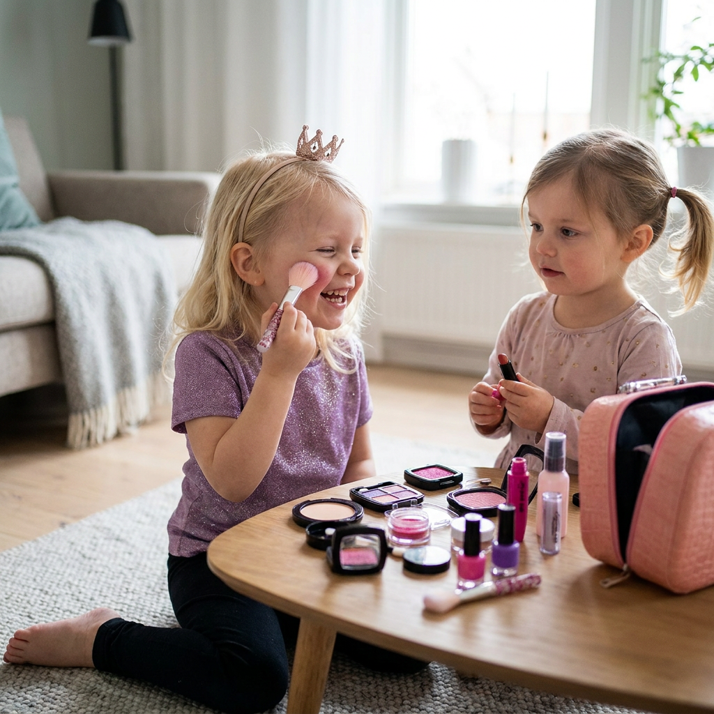 Sminklekset För Flickor – Säkert Kosmetikset För Barn Med Praktisk Väska