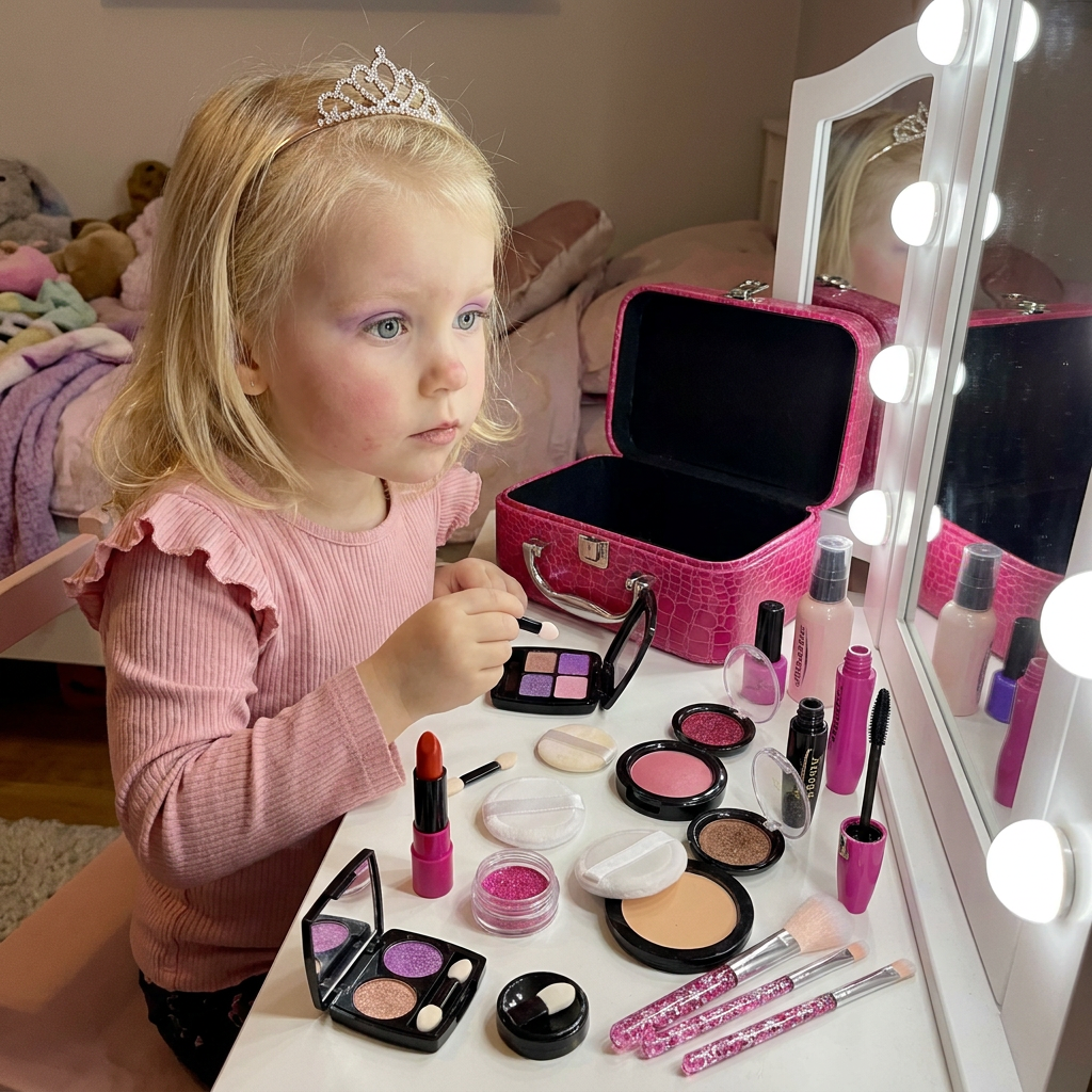 Sminklekset För Flickor – Säkert Kosmetikset För Barn Med Praktisk Väska