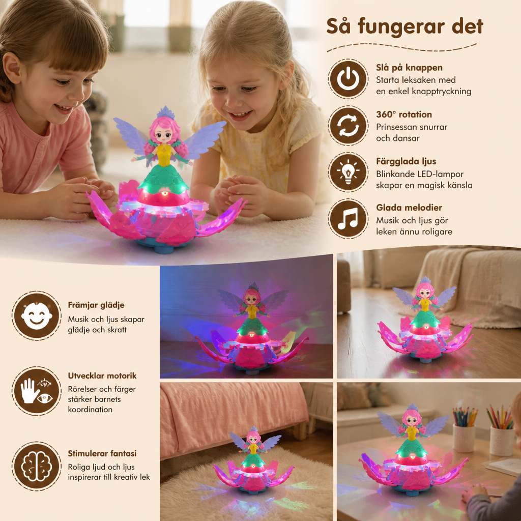 Lysande Fe Prinsessa Dansleksak