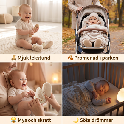 Fluffiga strumpskor för bebisar