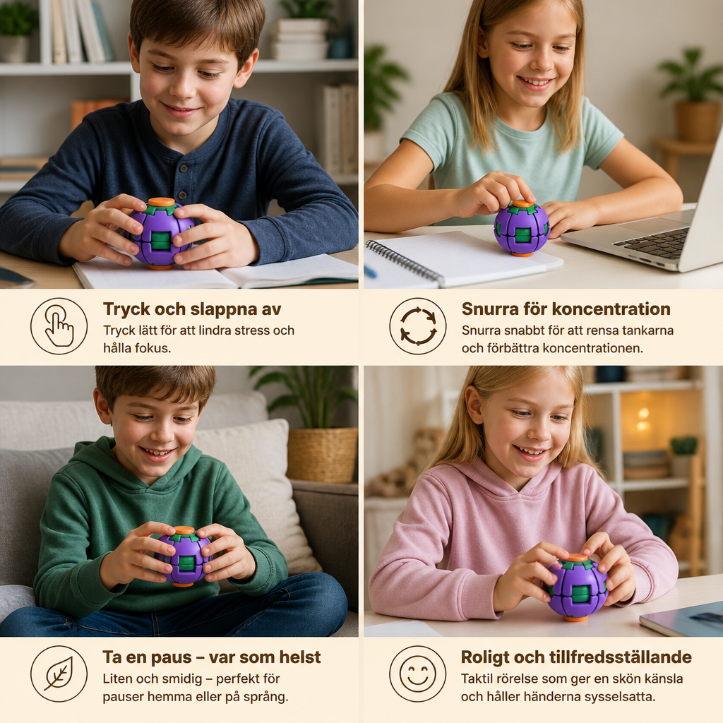 Roterande Antistress Avslappningsboll