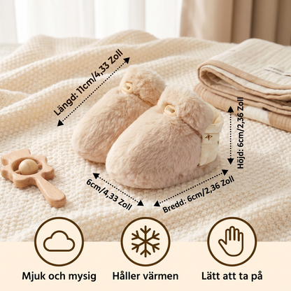 Fluffiga strumpskor för bebisar