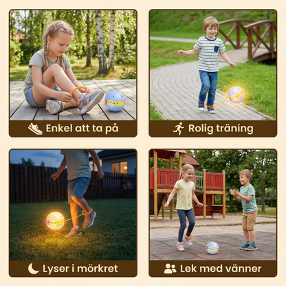 LED Ankel Hopppboll – Interaktiv Hoppleksak för Barn