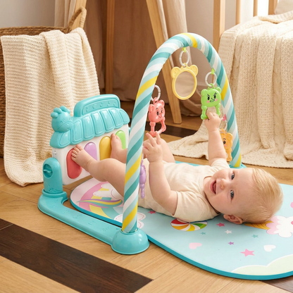 Interaktivt Baby-Pedal-Piano – Motorik- och Sensorik-Leksak
