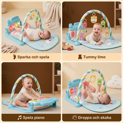 Interaktivt Baby-Pedal-Piano – Motorik- och Sensorik-Leksak