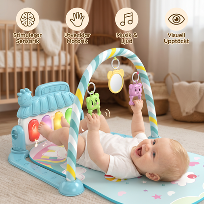 Interaktivt Baby-Pedal-Piano – Motorik- och Sensorik-Leksak