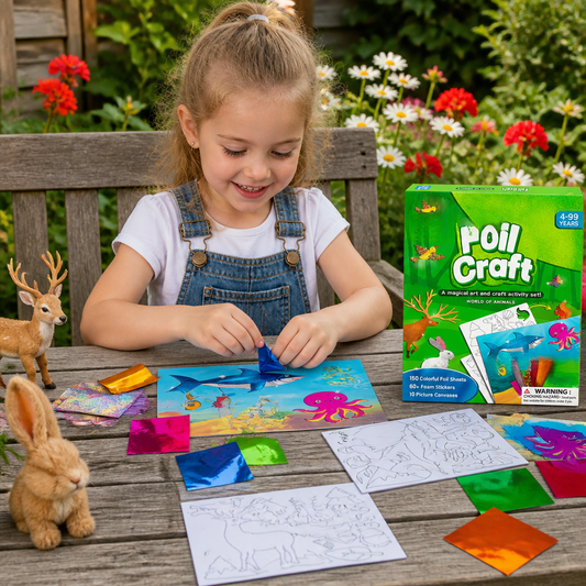 DIY-Foliepysselset – Rent Djurpyssel För Barn