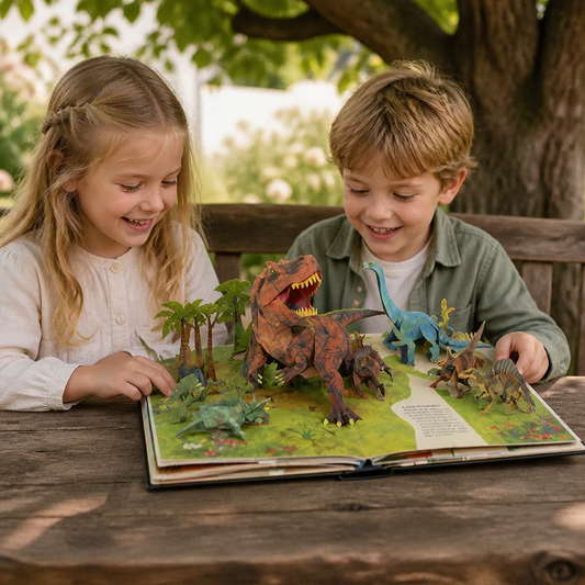 Interaktiv 3D Dinosaurie Pop-Up-Encyklopedi
