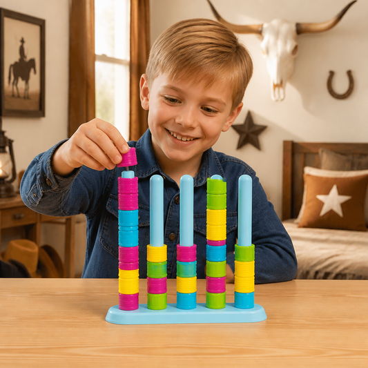 Färg Staplingsutmaning – Ett Snabbt Färgmatchningsspel För Fester Och Hela Familjen