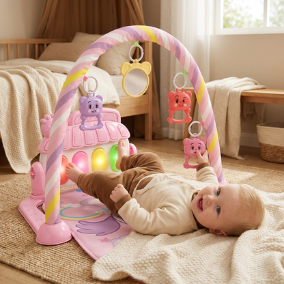Interaktivt Baby-Pedal-Piano – Motorik- och Sensorik-Leksak