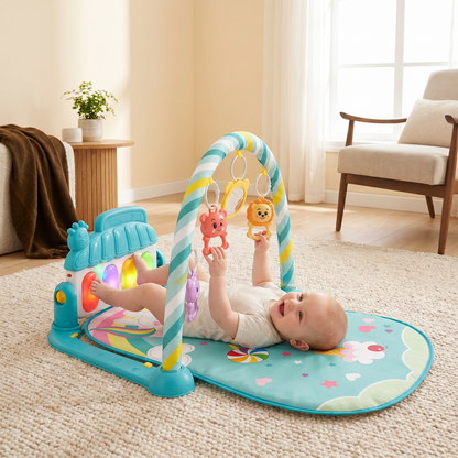 Interaktivt Baby-Pedal-Piano – Motorik- och Sensorik-Leksak