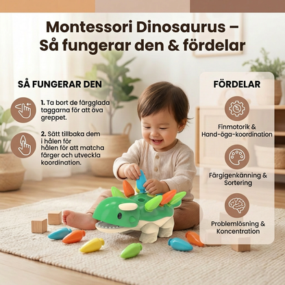 Montessori Dinosauriefärger