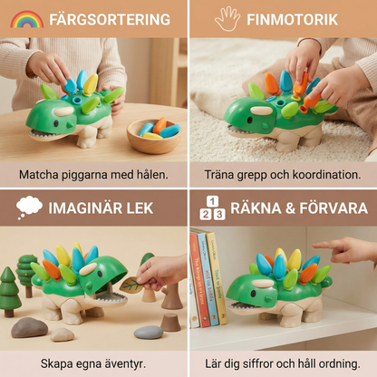 Montessori Dinosauriefärger